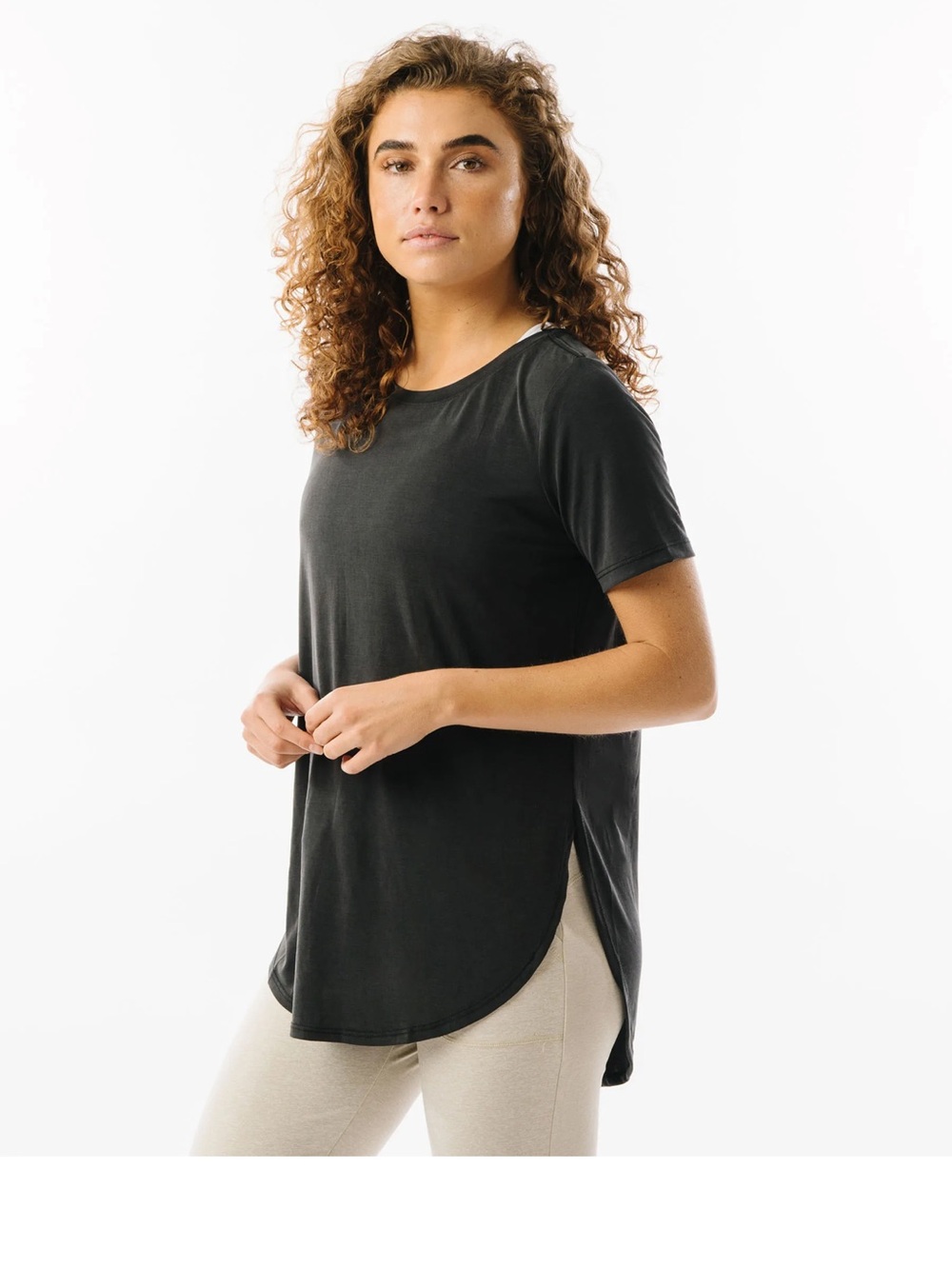 ZYIA Perfect Slit Swoop Tee Size XXXXL